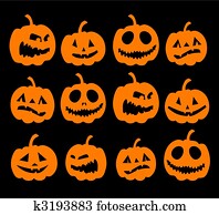 לילה של הלוווין, background,, דלועים