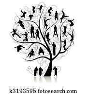 משפחה, tree,, קרובי משפחה