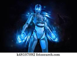 Cyborg woman Cyborg woman