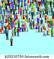 People and happy families