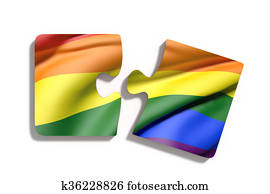 Puzzle Gay flag Puzzle Gay flag