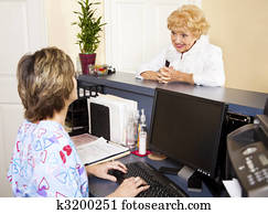 Senior Lady at the Doctor