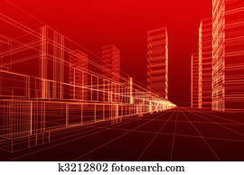 3D architecture abstract 3D architecture abstract