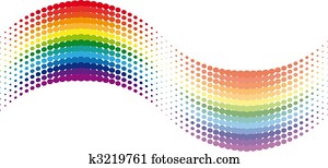 Halftone rainbow wave Halftone rainbow wave