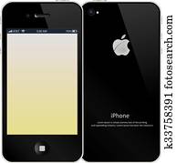 iPhone, Color Illustration iPhone, Color Illustration