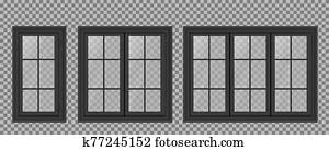 Dark window frame Dark window frame
