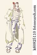Fashion designer sketch Fashion designer sketch