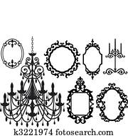picture frames and chandelier picture frames and chandelier