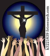 puissance, de, jésus christ, paques