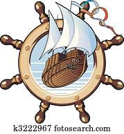 ship & wheel ship & wheel