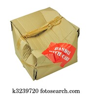 damaged cardboard box