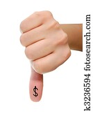Dollar thumbs down