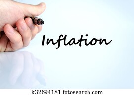 Inflation text concept Inflation text concept