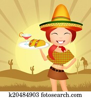Mexican girl Mexican girl