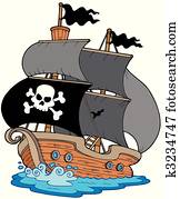 pirat, segelboot pirat, segelboot