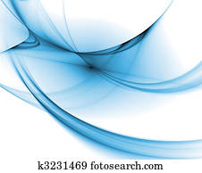 כחול, השתער, פראקטל, מעל, לבן