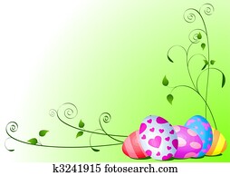 Easter eggs background Easter eggs background