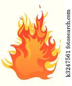 fire - flames fire - flames