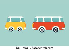 früher, bus., flache, vektor, concept. früher, bus., flache, vektor, concept.