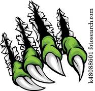 Monster Claws Ripping Scratching Background Monster Claws Ripping Scratching Background