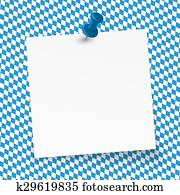 Oktoberfest background - empty note