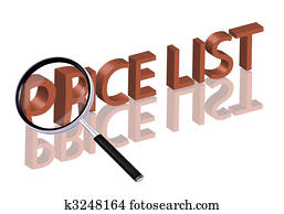 prijscourant, zoeken