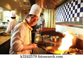 טבח, פלאמב, בישול