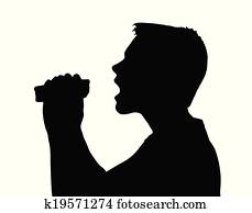 １０代少年 シルエット 取得 大きい 一かじり から ﾊﾞｰｶﾞｰ クリップアート 切り張り イラスト 絵画 集 K Fotosearch