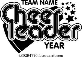 cheerleader, equipe, desenho