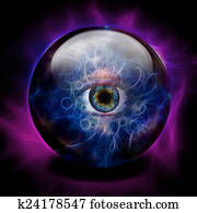 Crystal Ball with all seeing eye Crystal Ball with all seeing eye