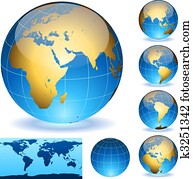 Earth globes Earth globes