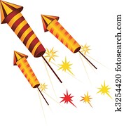 fire crackers in rocket shape fire crackers in rocket shape