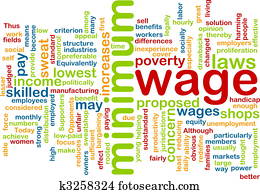 Minimum wage word cloud Minimum wage word cloud
