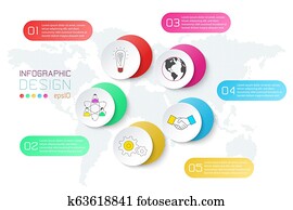 Pentagons label infographic with 5 steps. Pentagons label infographic with 5 steps.