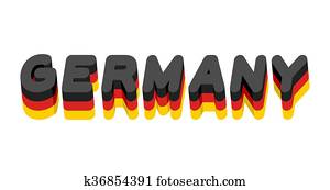 alemanha, lettering., texto, de, alemão, flag., emblema, de, europeu, países, branco, experiência., letras, tricolor alemanha, lettering., texto, de, alemão, flag., emblema, de, europeu, países, branco, experiência., letras, tricolor