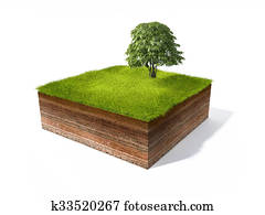 Cross section of little island