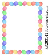 Easter Border Eggs simple Easter Border Eggs simple