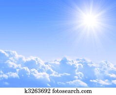Sun and clouds