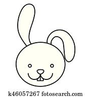 ぼんやりさせられた スケッチ シルエット 顔 かわいい キリン 動物 クリップアート K Fotosearch
