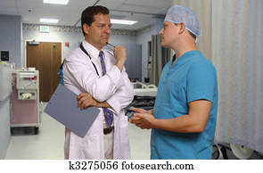 doutor, e, cirurgião, encontre, em, quarto recuperação