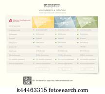 drie, tariffs., interface, voor, de, plaats., ui, ux, vector, spandoeken, voor, web, app., prijzen, tafel, mal, met, drie, plan, type.