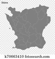 High Quality map is a county of Sweden High Quality map is a county of Sweden