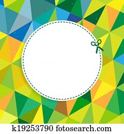 Retro Color Background With Coupon Retro Color Background With Coupon