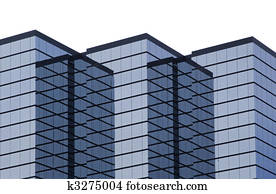 top of modern hi-rise