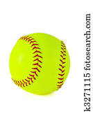 Yellow Softball Yellow Softball