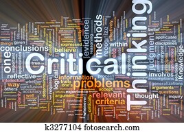 קריטי, לחשוב, רקע, מושג, מבריק