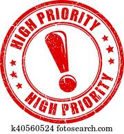 High priority stamp