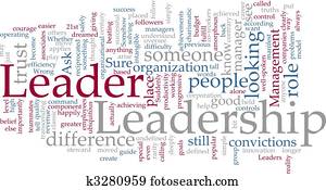 liderazgo, palabra, nube