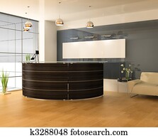 modern interior of office