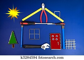 nuevo, construcción, gráfico